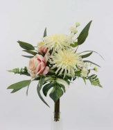 [FLOWER - 48cm Rose/chrysanthemums & lvs bundle] FLOWER BUNCH (CH06735836)