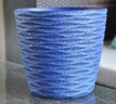 [LL093-A - PS076 BLUE 22*22*20MM] PLASTIC POT - LL093-A